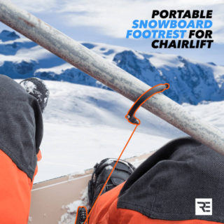 RideEasy: Portable Snowboard Footrest & Lock